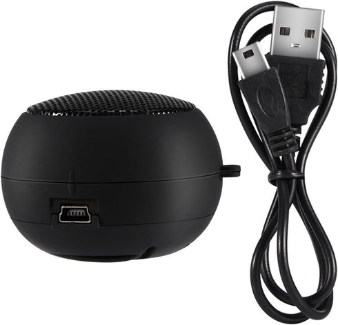 Portable Mini Speaker with 3.5mm Aux Jack Plug in Loud Basse Speaker for Smart Phone, Retractable Mobile Line-in Speaker for iPad Laptop Computer(...