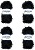Eyelash Fun Fur Yarn 100 Gram (3.53 Ounces) 175 Yards (160 Meters) (Black - 4 Skeins)......