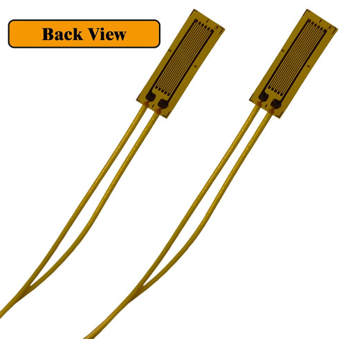 Strain Gauge, 120ohm Foil Strain Gauge Sensor, 10AA Load Cell Pressure Resistance Strain Gauge, Linear Strain Gages (Grid Size: 10 x3mm, 2 Pieces)...