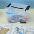 Teyyvn Plastic Mini Latch Box, Storage Bin with Locking Lids(Pack of 4, 2 L, Clear)...