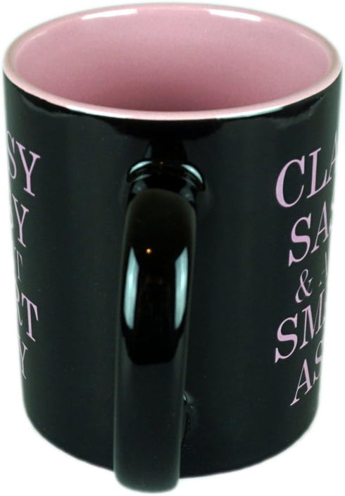 Funny Guy Mugs Classy Sassy and A Bit Smart Assy Ceramic Coffee Mug - 11oz - Ideal Funny Coffee Mug for Women and Men - Hilarious Novelty Coffee C...