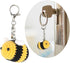 BIBABLYKE Personalized Cute Bees Pendant Crochet Keychain Lucky Funny Bees Charm Keyring Women Beautiful Pendant Keyholder Gift Cotton/Alloy...