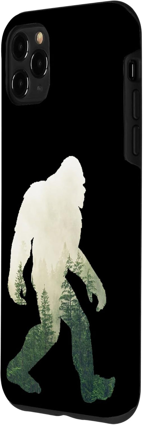 iPhone 11 Pro Max Bigfoot Figure Sasquatch Yeti Nature Double Exposure Case...