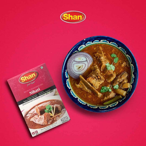 Shan - Nihari Masala Seasoning Mix (60g) - Spice Packets for Slow Cooked Meat Stew (Pack of 6)...