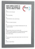 Durable Duraframe Self Adhesive Magnetic Sign Holder in Half Letter-Size 5.5" x 8.5" Inches - Silver Frame - Pack of 2...