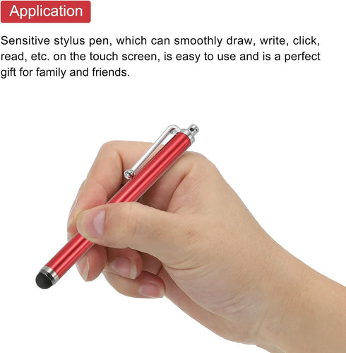 MECCANIXITY 5pcs Stylus Pens for Touch Screens Universal Capacitive High Sensitivity for Phone Tablet All Capacitive Touch Screen Device, Red......