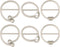 BESTOYARD 6Pcs 80s Party Tee Shirt Clips T Shirt Scarf Clip Ring Buckles Waistband Neckerchief Clip Rings for Clothing Embellish...