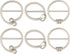 BESTOYARD 6Pcs 80s Party Tee Shirt Clips T Shirt Scarf Clip Ring Buckles Waistband Neckerchief Clip Rings for Clothing Embellish...