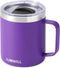 SUNWILL Insulated Coffee Mug with Lid, Travel Tumbler with Handle, 14 oz Stainless Steel Cup for Camping, Office, Home, Powder Coated Purple...