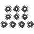 CHENJIN 10PCS Abrasive Wheel Dresser Replacement Blades Small Spade Blade Sanding Wheel Sharpener Electric Grinder Accessories Grinding Tools...