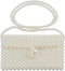 Luxury Pearl Bag Chain Bag Purse Shoulder Bag Evening Bags for Women, Artificial Pearl Clutch Crossbody Beaded Handmade Bags for Party Wedding Bri...