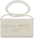 Luxury Pearl Bag Chain Bag Purse Shoulder Bag Evening Bags for Women, Artificial Pearl Clutch Crossbody Beaded Handmade Bags for Party Wedding Bri...