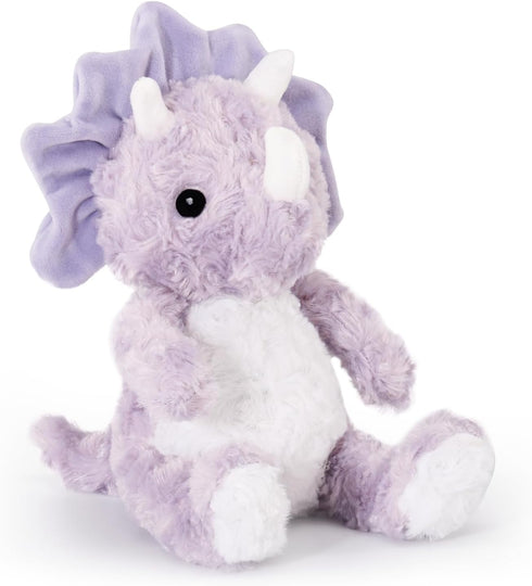 Cute Purple Dinosaur Stuffed Animals for Girls, Dinosaur Party Favors, Cuddly Dinosaur Plush Toy for Kids, Huggable Triceratops for Baby, Birthday...