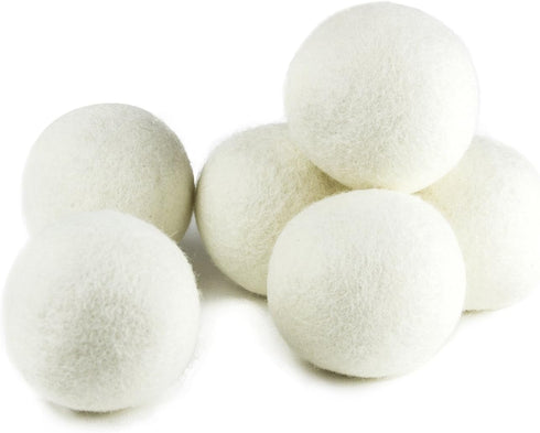 (Upgraded) SnugPad XL Size Wool Dryer Balls Natural Fabric Softener & 100% Organic Premium New Zealand Wool, Reduce Wrinkles & Save Time, Baby Saf...
