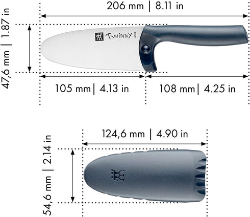 ZWILLING TWINNY Kids Chef’s Knife - Blue...
