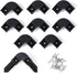 Muzata 8PACK Black LED Channel Corner Connector Kit L-Shape for U1SW U Shape Black LED Channels System, 90 Degree Adaptor, LC08...