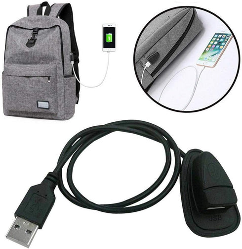External USB2.0 Charging Interface Adapter Charging Cable Part for Backpack, Backpack Crossbody Travel Chest Bag Charger Cable...