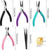 4 Pack Jewelry Pliers Jewelry Making Pliers Tools Kit with Needle Nose Pliers/Chain Nose Pliers, Round Nose Pliers, Bent Nose Pliers, Wire Cutters...