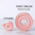 Yimi's Dream Handmade Fabric Ribbons, 1.5 inch x 20 Yard Rose Gold Satin Chiffon Ribbons with Frayed Edge for Wedding, Baby Shower, Christmas, Inv...