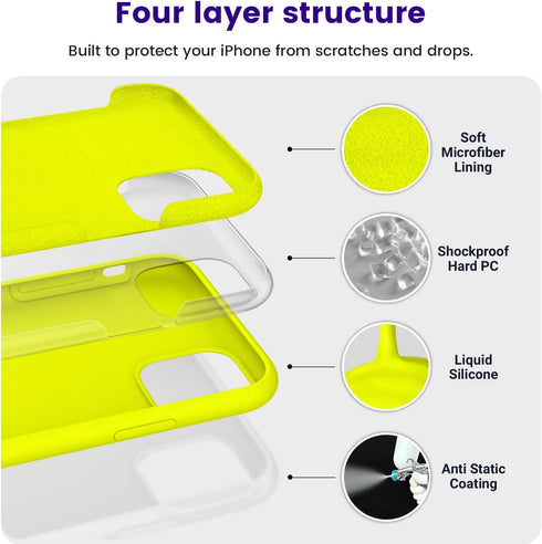 OTOFLY Compatible with iPhone 11 Pro Max Case,Ultra Slim Fit iPhone Case Liquid Silicone Gel Cover with Full Body Protection Anti-Scratch Shockpro...