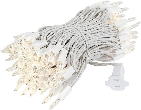 ?Novelty Lights 34FT 100 Commercial Christmas Lights, Tree Lights Indoor Commercial Grade Incandescent Bulbs With Clear Vintage Filament, Tree Lig...