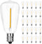 SUNSGNE 25Pack LED String Light Bulbs, ST38 Shatterproof Replacement Bulbs for Outdoor String Lights, 0.6Watt Equvanlent to 5Watt Incandescant Bul...
