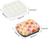 PATIKIL 12 Well Mini Paint Storage Box, Portable Tiny Painting Tray 1.6ml Per Mixing Cup for Gouache Watercolor Art Craft Oil Painting, Yellow Flo...