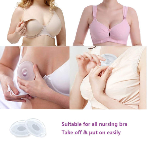 Breast Milk Leaking Storage Collection Shell Nursing Mom for Breastfeeding Nipple Cups Reusable Washable(2 Pack)...