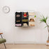 Hanging Closet Organizer, 3-Shelf Closet Hanging Storage Shelves, Beige...