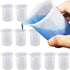 Moukiween 10pcs Silicone Measuring Cups for Resin,100ml Mixing Cups for Resin DIY Craft Jewelry Making Paint Pouring Cup, Non-Stick Clearer Precis...
