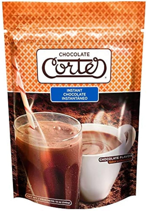 Cortes Instant Chocolate - Made in Puerto Rico by Cortes Hermanos - 12 oz Bag...