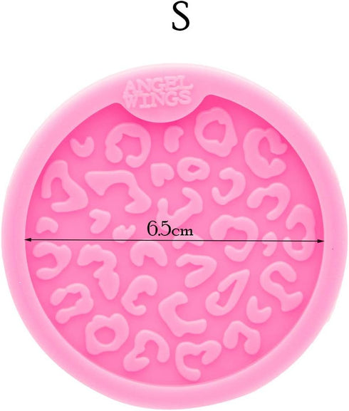 2PCS Silicone Resin Coaster Mold DIY Coaster Mold Crafts Casting Mold Coaster Clay Mold for DIY Handmade Coaster Round Coaster Silicone Mold Diame...