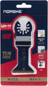 Norske Tools NOTP208 1-3/4 inch Wood & Metal Flush Cut Titanium Oscillating Multi Tool Accessory Blade,Black...
