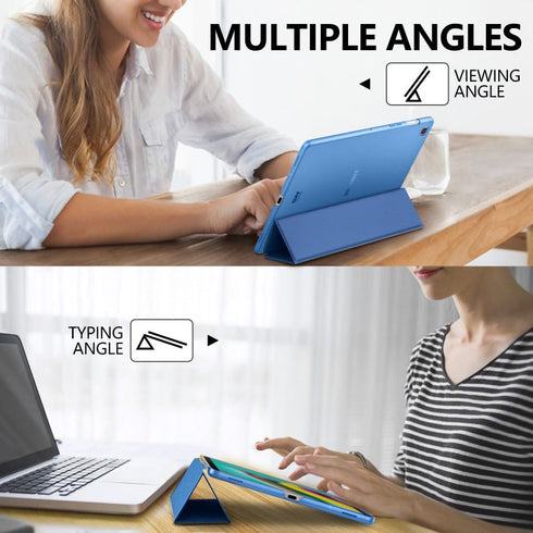 MoKo Case Fit Samsung Galaxy Tab S5e 2019, Ultra Thin Slim Shell Trifold Stand Cover with Frosted Back with Auto Wake & Sleep for Galaxy Tab S5e S...