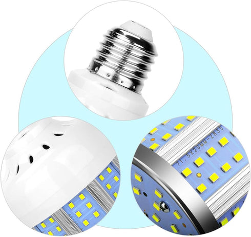 2 Pack 280W Equivalent LED Corn Light Bulb, 4000 Lumen 6500K Cool White Daylight 40W LED Corn Lamp,E26/E27 Medium Base,for Indoor Outdoor Warehous...