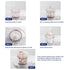 DIY pattern Denture Cup, Definitely No-Leak Denture Bath Box, Denture Case with Strainer & Mirror,Completely Clean Care for Retainer case, With br...