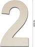 12 Inch Large Wood Number Sign 2, Unfinished Blank Wooden Slice Board for DIY Crafts Home Birthday Decorations Props...