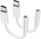 USB C to 3.5mm Audio Adapter, 2 Pack USB C to Aux 3.5mm Headphone Jack Adapter Compatible with iPhone 15/15 Plus/15 Pro/Pro Max, iPad Pro, Samsung...