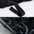X AUTOHAUX Motorcycle Cover Street Bike Scooter Lightweight Half Cover Outdoor Waterproof Rain Dust Protector Black Size M for Kawasaki for Harley...