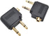 2-Pack Airline Airplane Flight Adapters for Headphones,Gold Plated Dual 3.5mm Male to 3.5mm Female,3.5mm Stereo Aux Jack Headphone Adapter for Aud...