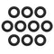 10pcs Pressure Washer O-Rings High Pressure Car Washing Machine Quick Plug Rubber Compatible with Bosch AQT Pressure Washer Accessories...