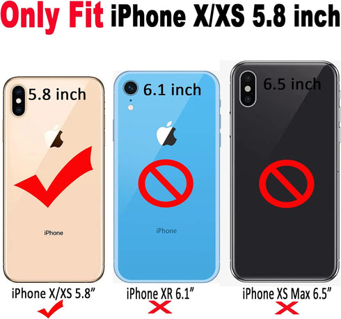 Qokey Compatible for iPhone X/iPhone Xs Case 5.8 inch,Marble Cute Fashion for Women Girls with 360 Degree Rotating Ring Kickstand Soft TPU Shockpr...