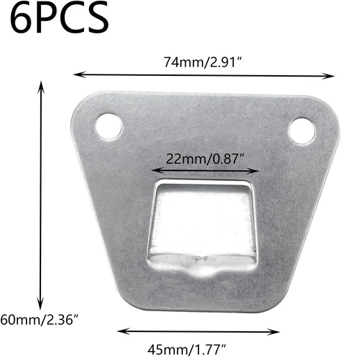 6 PCS Wall Fan Mounting Bracket Wall Fan Support Hook Kit Support Hook for Wall-Mount Fan for Wall-Mount Fan and Range Hood 2.91"×2.36"...