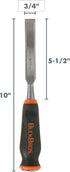 Buck Knives 3/4' COMFORT GRIP CHISEL...
