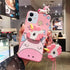 Unicorn Case for iPhone 11 6.1”, 3D Cartoon Design Cute Elastic Kickstand Protective Case, iPhone 11 Case with String Rope, Kawaii Fashion for Kid...