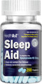 HealthA2Z Sleep Aid 200 Caplets | Diphenhydramine HCl 25mg | Regular Strength Sleeping Pills | Safe & Non-Habit-Forming...