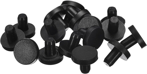 uxcell 16 Pieces Black Rubber Stopper, 5mm Plug Holes for 4.5-4.8mm/0.18-0.19" Hole...