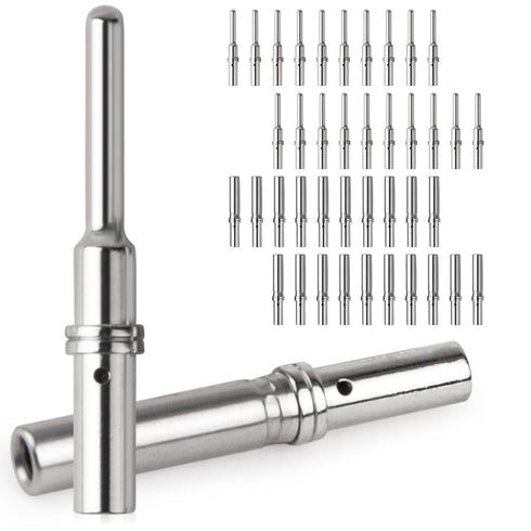 JRready Deutsch Connector Pins and Sockets Solid Contacts Size 16 - ST6364 20Pair Male Pins 0460-202-16141/ Female Pins 0462-201-16141, DT Connect...