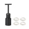 MECCANIXITY E14 Socket Ring Removal Tool T Type with Lamp Shade Socket Rings for Medium Base, Light Replacing Accessories, White Pack of 5...