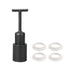 MECCANIXITY E14 Socket Ring Removal Tool T Type with Lamp Shade Socket Rings for Medium Base, Light Replacing Accessories, White Pack of 5...